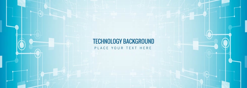 Abstract technology banner template background vector