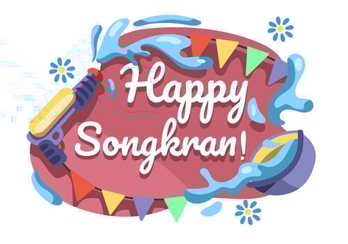 Songkran Festival vector