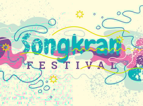 Songkran festival vector