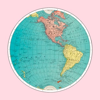 Western Hemisphere, World Atlas by Rand, McNally and Co. 1908 Digitally enhanced by rawpixel. vector