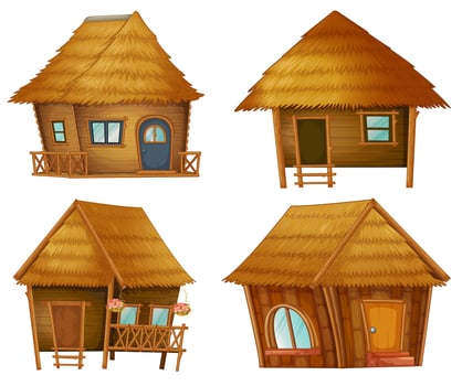 Hut series vector