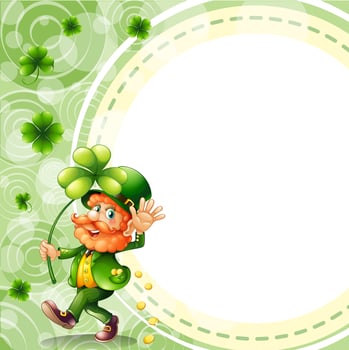 A man holding a plant with coins in his pocket vector