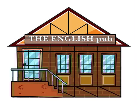The english pub vector