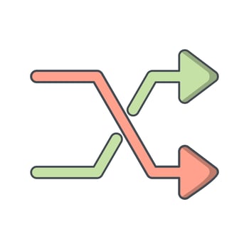 Shuffle Icon Vector Illustration