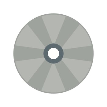 Compact Disk Icon Vector Illustration