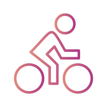 Cyclist Icon Vector Illustration