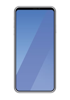 Smartphone isolated on white background. vector