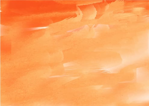 Colorful hand painted watercolor background.Orange watercolor brush strokes. Abstract watercolor texture and background for design. Watercolor background on textured paper. vector
