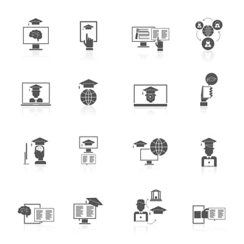 Online Education Icons vector