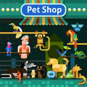 Pet Shop Background vector