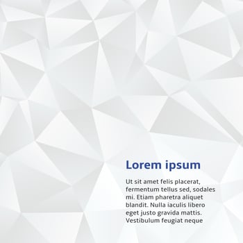 White abstract geometric background vector