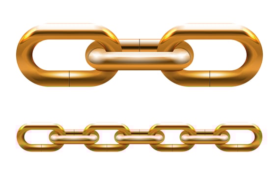 golden chain vector