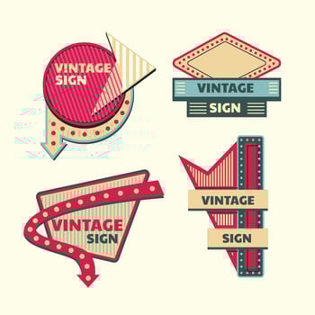Retro Sign vector