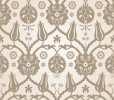 Floral seamless pattern background vector