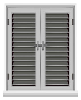 Window in gray color vector