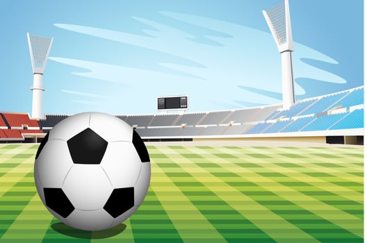 Soccer stadium vector
