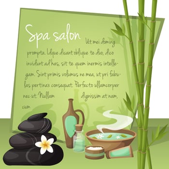 Spa salon background vector
