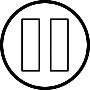 Pause Vector Icon