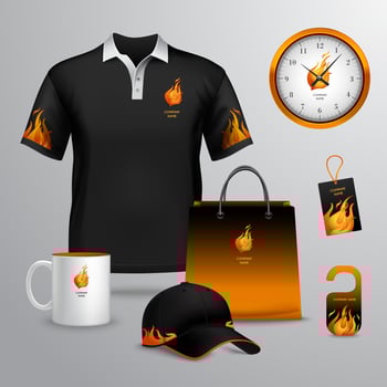 Corporate identity template vector