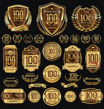 anniversary background vector