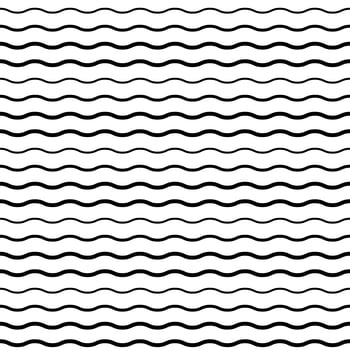 Seamless Pattern with Smooth Wave Lines vector