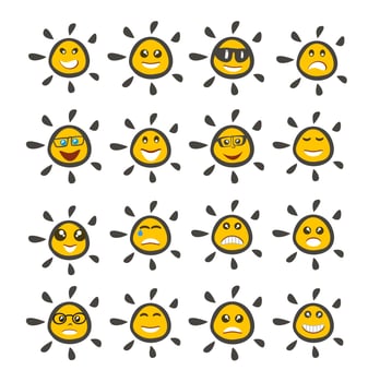 Emoji emoticon expression vector