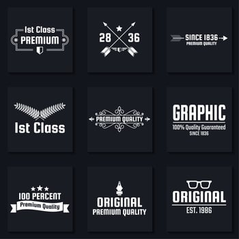Vintage Retro Vector Logo for banner
