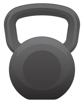 Kettlebell Isolated Vector Illustration