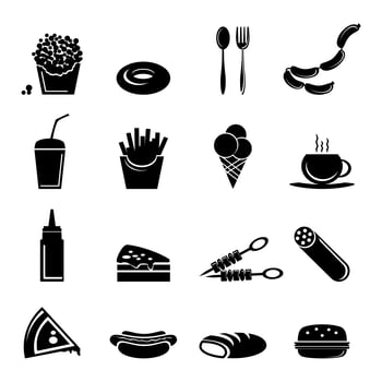 Fast Food Icons vector