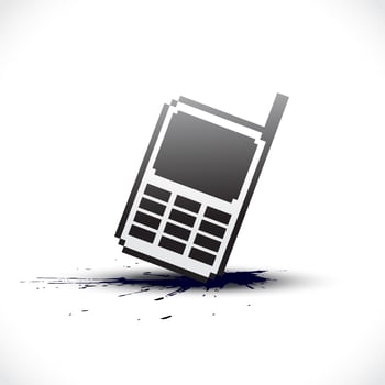 vector pixel phone