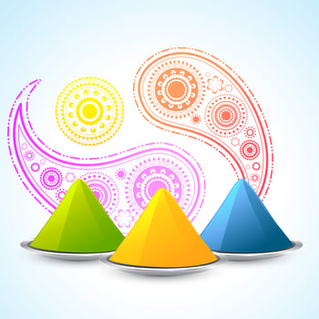 indian holi festival vector