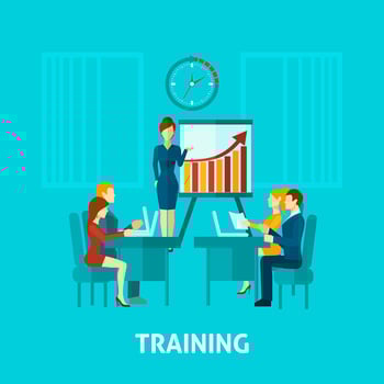Business Training Flat Icon vector