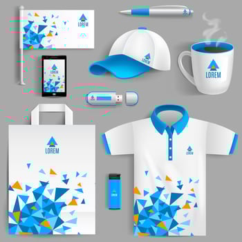 Corporate Identity Blue vector