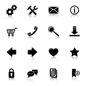 Website Icons Black vector