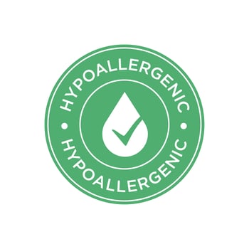 Hypoallergenic icon vector