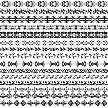 black ornate border pattern vector