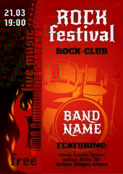 Rock Concert Poster vector