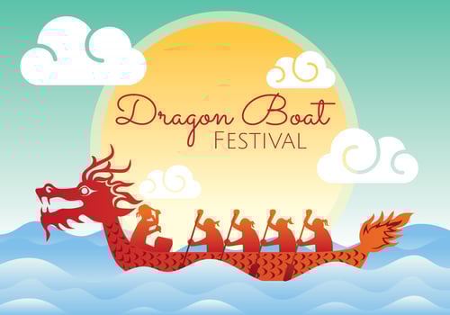 Dragon Boat Festival Illustration vector