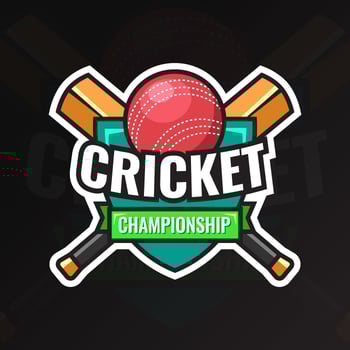 Cricket Championship Badge vector