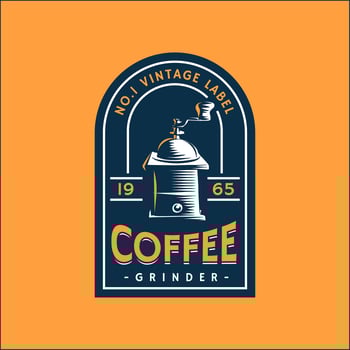 Coffee Retro Label Template vector