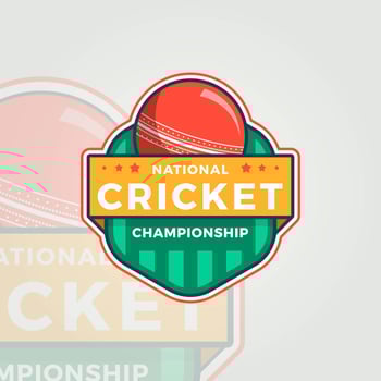 Flat National Cricket Championship  vector