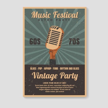 Retro Poster Template vector