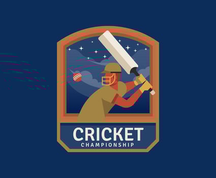Cricket Championship vector