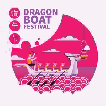 Chinese Dragon Boat Festival illustration vector