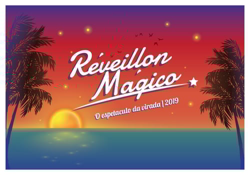 Reveillon Magico vector