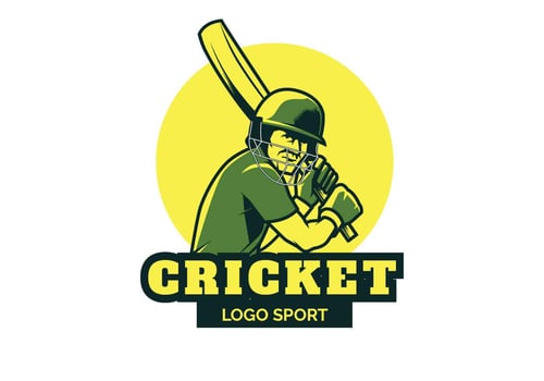 Cricket Logo Vector Illustration
