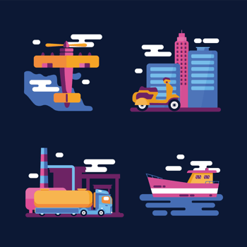 Transportation Clipart Vector