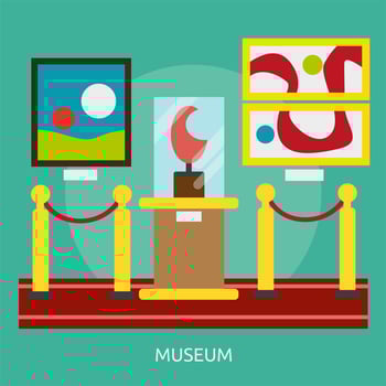 Museum Conceptual illustration Design vector