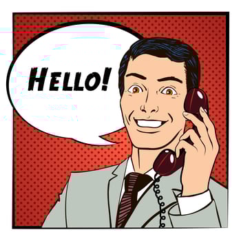 Comics Man Color Illustration vector