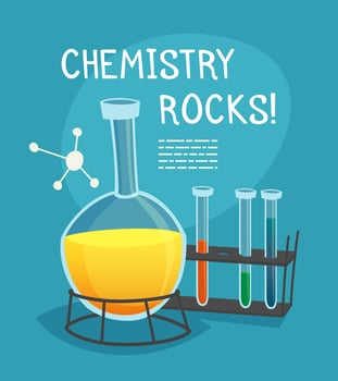 Chemical Laboratory Cartoon Concept vector